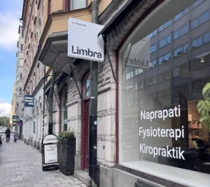Limbra klinik på Kungsholmsgatan med tjänster för muskler och skelett.